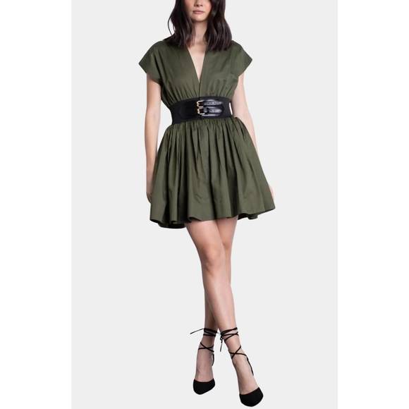 NEW KARINA GRIMALDI briar mini dress in juniper - Picture 1 of 3